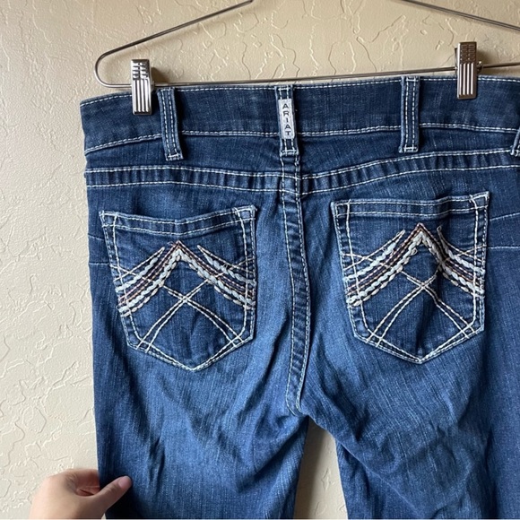 Ariat REAL Denim Whipstitch Riding Bootcut Jeans 31R - Picture 9 of 12